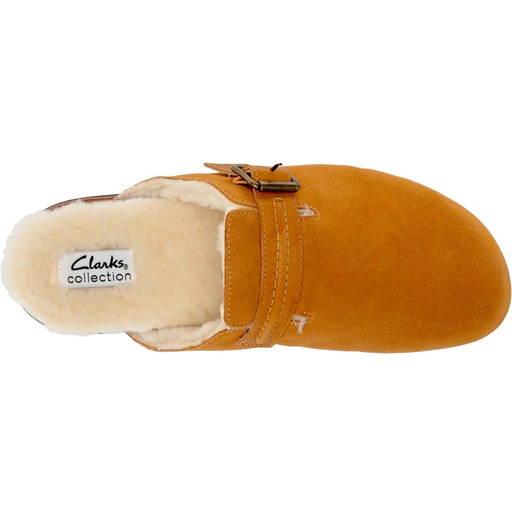 Clarks fur lined clogs